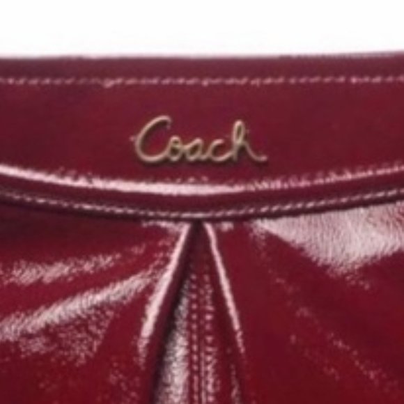 Coach Ashley Hippie Crossbody Handbag in Medium Red/Burgundy. - Picture 2 of 2